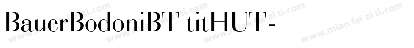 BauerBodoniBT titHUT字体转换